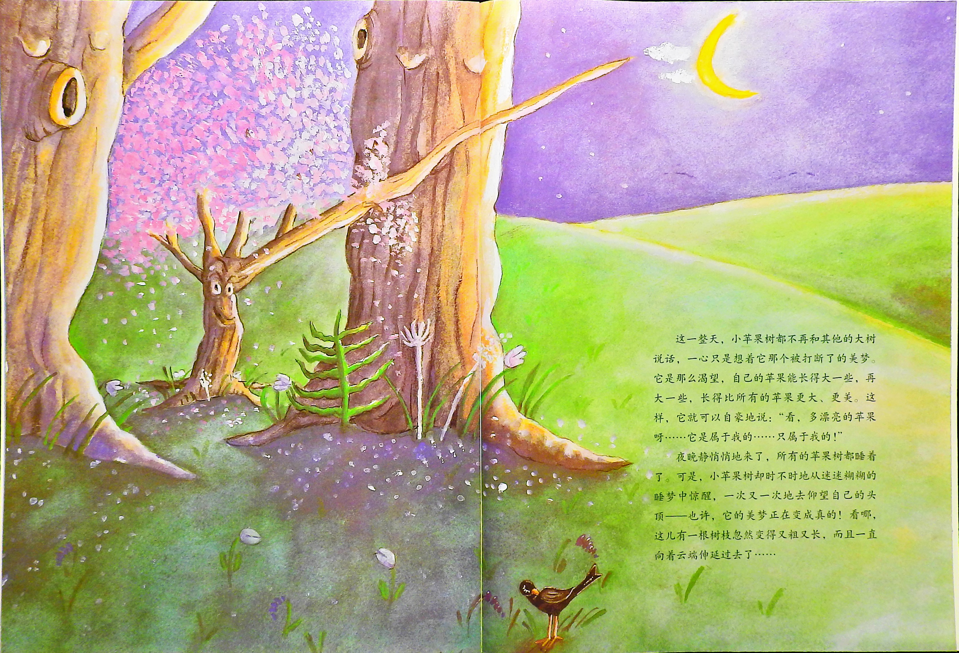 一个长上天的大苹果 (10),绘本,绘本故事,绘本阅读,故事书,童书,图画书,课外阅读